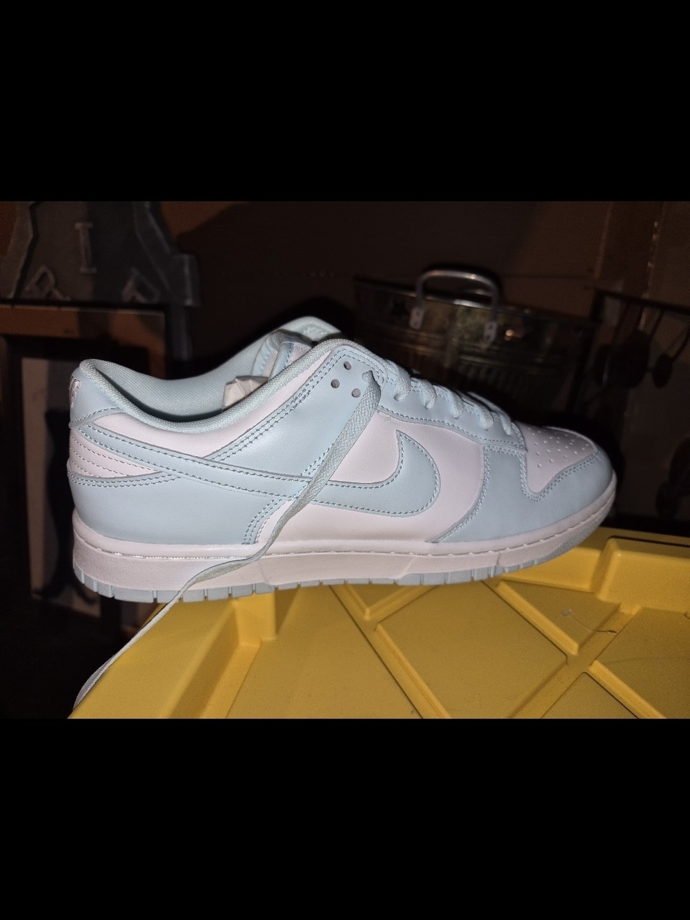 Nike Low-Top Sneakers in Pale Blue & White